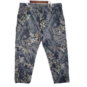 Wrangler Camo Jeans Men's Size 40x30 Double Knee Vintage Hunting Woodland